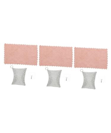 3pcs Wire Mesh Frying Pan Stainless Steel Serving Utensils Stainless Steel Cookware Cleaner Households Cleaning Set Skillet Pad Pan Cleaner Ring Carpet