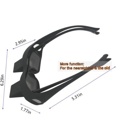 Lazy Readers Glasses - Bed Prism Spectacles for Comfortable Reading & TV - Lazy Eye Glasses for Laying Down & Playing Games - Buy Online on GoSupps.com