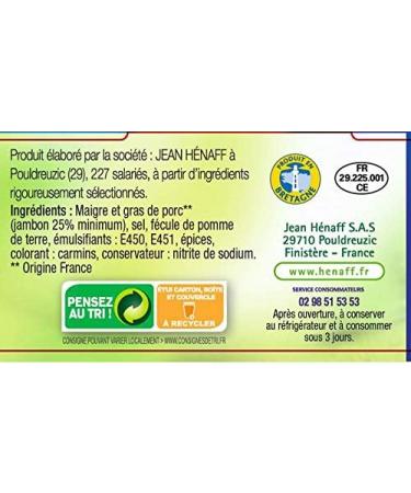 HENAFF Ham P t Blue White Heart 3 x 80 g - Pack of 8 - Buy Online on GoSupps.com