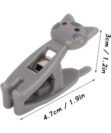 6 Pieces Cat Snack Clips - Anti-Slip Strong Metal Spring Versatile for Food & Documents (Gray) - Buy Online on GoSupps.com