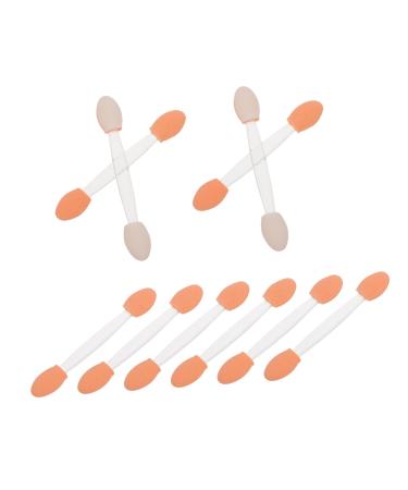 IWOWHERO 100pcs Double Ended Eyeshadow Brush Makeup Gadgets Eyeshadow Makeup Sponge Plastic White