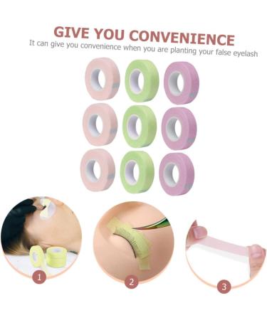 Didiseaon 9 Rolls Lash Tape Under Eye Tapes Medical Adhesive Tape Grafting Eyelash Tool Eyelash Supplies Adhesive Lash Tape Non-woven Fabric Eyelash Curler Breathable - Buy Online on GoSupps.com