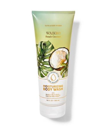 Bath and Body Works Waikiki Beach Coconut Moisturizing Body Wash 10 oz (Waikiki Beach Coconut)