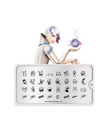 Moyou Stamping Schablone - Sci -Fi 01