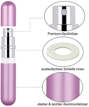 Throushine Star Voice Refillable Travel Perfume Atomizer - Black | International Shipping Available - Buy Online on GoSupps.com