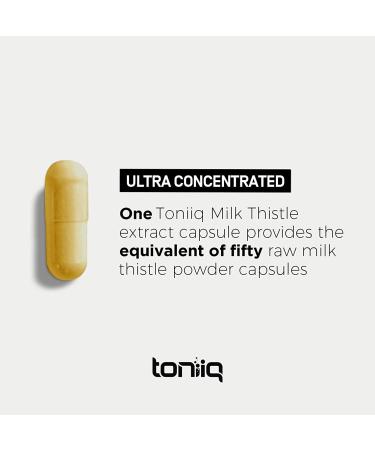 Toniiq Milk Thistle Liver Support - Ultra High Strength 90 Capsules - Buy Online on GoSupps.com