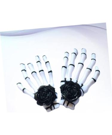 Beavorty 2 Pairs Skeleton hair clip hairpin hair clips for women barrettes for girls white decor Women hair clip halloween hairpin Gothic accessories lip gloss decorate Miss - Buy Online on GoSupps.com