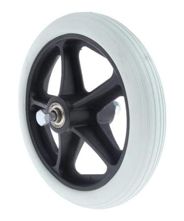 Castors 2 PCS Wheelchair Caster Wheel - Solid Tires Front Wheel for Wheelchairs - 7 Inch 5/16 Bearing - Anti-wear Non-Slip