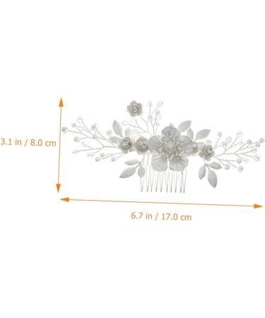 Mikinona Flower Comb Hair Comb for Bride Headpiece for Bride Wedding Bride Hair Comb Bridal Headpiece Bridal Hair Accessory Bridal Hair Accessories Hair Jewelry Wedding Hair Comb - Buy Online on GoSupps.com