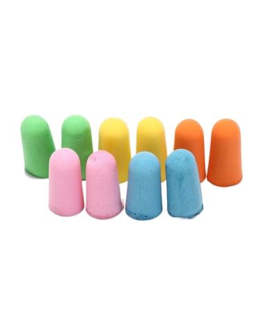 10pair Soft Foam Ear Plugs Sound Insulation Ear Protection Earplugs Anti-Noise Sleeping Plugs Foam for Adult Children(Pink)