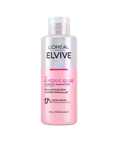 L'Oreal Paris L'Or al Paris Elvive 5-Minute Lamination Treatment for dull and porous hair silky hair with glycolic acid sulfate-free Glycolic Gloss 200 ml