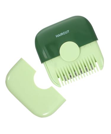 Healvian Portable Manual Hair Thinning for Women Hair Cutting Split End Trimmer with Protection for Home Use Avocado