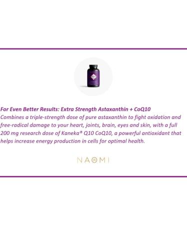 Astaxanthin 12mg Softgel Supplement for Joint, Eye, Skin & Brain Health - 30 Softgels - Buy Online on GoSupps.com