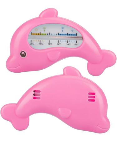 Children's Bath Thermometer - Perfect Water Temperature for a Safe Bath | Unbreakable & Robust | Pink Red Dolphin Design - Buy Online on GoSupps.com