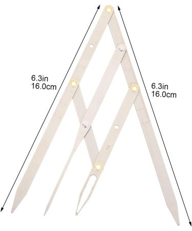 Anneome 1pc Second Generation Scale Makeup Kits Eyebrow Shape Molds Eyebrow Tattooing Ruler Tracer Bagged 25x5x0.6cm Silver - Buy Online on GoSupps.com