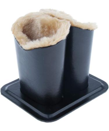 Saturey Double Heads Plush Lining Upright Desk Eyeglass Holder - Stylish Home Accessory for Eyewear Organization | International Shipping Available - Buy Online on GoSupps.com