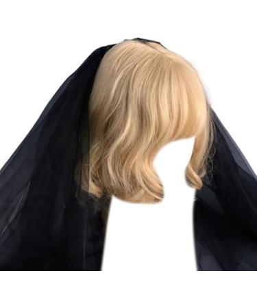 Shinycome Halloween Theme Headband Day of Skull Flower Veil Hairband Cosplay Costume Headpiece Women Festival Hair Decor Dark Bat Wing Rose S - Buy Online on GoSupps.com