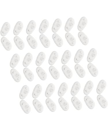 Lurrose 40 Pairs Screw Glasses Nose Pads - Non-Slip Silicone Nose Protection for Glasses Bridge - Replacement Pads for Plastic Frames - Transparent 1.4x0.8cm - Ideal for Comfort & Stability - Buy Online on GoSupps.com