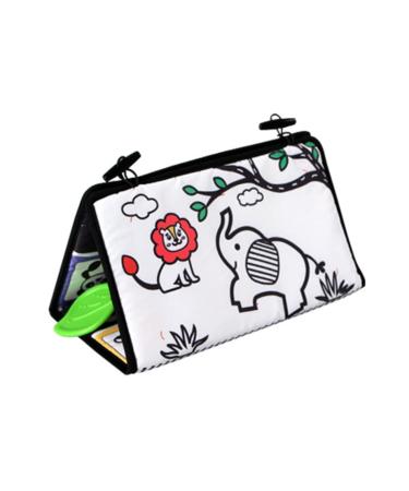 Toddmomy 6-Piece Crinkle Black Infant Activity Set | Educational Baby Bite Rings Reflective Bathroom Mirror & Colorful Fabric Book for Newborn Girls | Developmental Playtime Toys 60x26cm - Buy Online on GoSupps.com