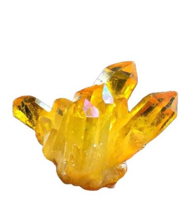 Crystal Rough FALAEN Citrine 1PC Citrine Quartz Crystal Cluster Specimen Degaussing Crystal Cluster Citrine Crystal Cave Block Raw Rough Stone Collection