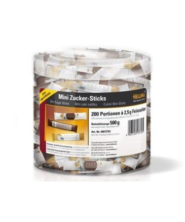 Mini sugar sticks 6 x 200 pieces at 2.5g each