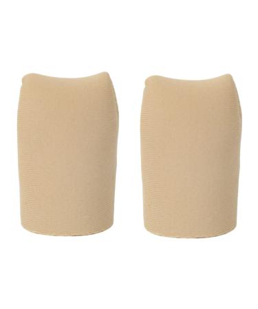 PLAFOPE 2pcs Toe Scuffs Silicone Toe Protectors Silicone Gel Elasto Gel Elastic Toe Sleeve Finger Tube Sleeves Toe Tubes Sleeves Silicone Toe Cap Toe Protective Sleeves Elastic Toe Covers As Shown 2.7x4cm