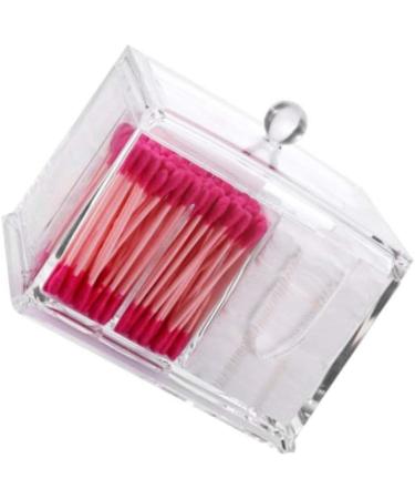 Transparent Makeup Cotton Pad Holder - Dustproof Cosmetic Dispenser for Cotton Swabs & Buds | 4 Sections - Buy Online on GoSupps.com