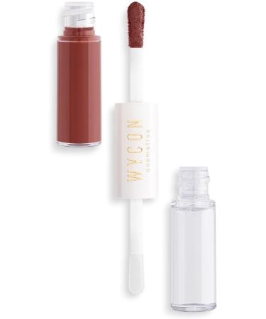 WYCON Cosmetics DOUBLE GIFT LIQUID LIPSTICK & LIP GLOSS 2 in 1 Liquid Lipstick & Lip Gloss for Full & Luminous Lips - 05 REDWOOD - Buy Online on GoSupps.com