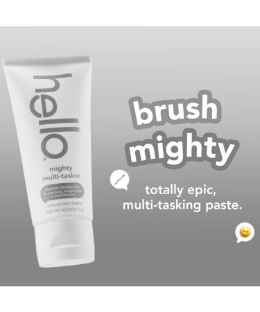 Hello Activated Charcoal Toothpaste Fluoride Free with Activated Charcoal & Mighty Multitasker Fluoride Toothpaste 8-in-1 Toothpaste with Minty Flavor Anticavity - Buy Online on GoSupps.com
