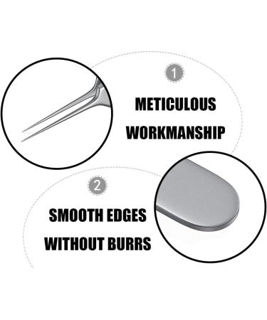 DMQUANLIAN Professional Comedones Extractors Stainless Steel Ingrown Hair Tweezers Blackhead Remover Splinter Sharp Tip Tweezers for Acne Blackhead tweezer ingrown Hair Treatment - Buy Online on GoSupps.com