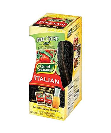 Good Seasons Italian Dressing Mix 1.4 oz (2 Pack) with Cruet - Premium Quality - Buy Online on GoSupps.com