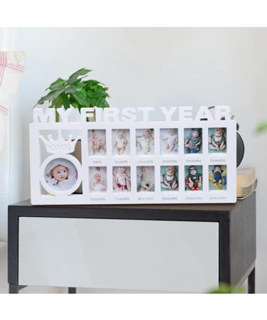 Baby's First Year Photo Frame and Hand/Footprint Kit - 1-12 Months - Ideal Gift for New Parents - White - Buy Online on GoSupps.com