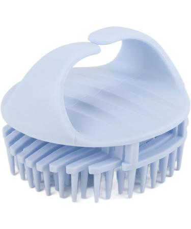 Shop Light Blue Scalp Massager & Shampoo Brush - Soft Silicone Grooming Comb for All Hair Types | International Shipping Available - Buy Online on GoSupps.com