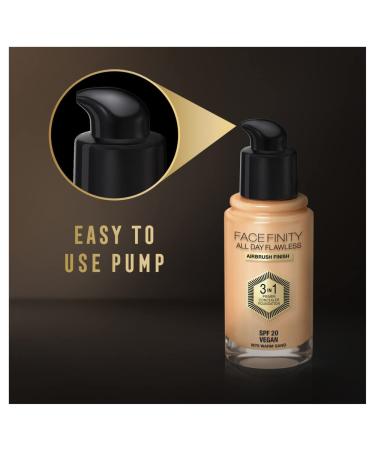 Max Factor Face Finity All Day Flawless 3 In 1 Foundation 070 - Long-Lasting Full Coverage Makeup for Flawless Skin | Shop Internationally - Buy Online on GoSupps.com