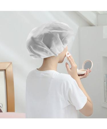 3 Pcs Waterproof Shower Caps for Women - Reusable Elastic Bath Hair Hats - Buy Online on GoSupps.com