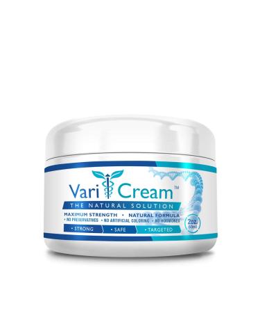 VariCream - Varicose & Spider Veins Cream (1 Jar) Improves Appearance of Varicose & Spider Veins - Relieves Varicose Vein Discomfort Pain & Strain. Supports Healthy Vein Tissue Development 2 Ounce (Pack of 1)