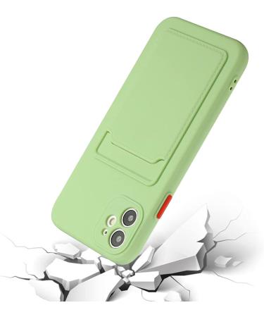 Tivenfezk Nadoli iPhone 15 Silicone Case | Ultra Thin Shockproof Scratch-Resistant TPU Cover with Credit Card Holder - Green - Buy Online on GoSupps.com