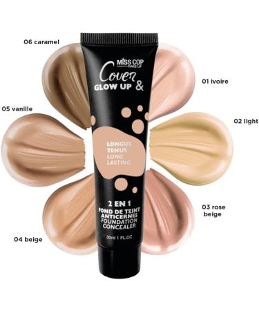 MISS COP - Cover & Glow Up - color 05 vanilla evens the complexion & corrects dark circles 30 ml - Buy Online on GoSupps.com
