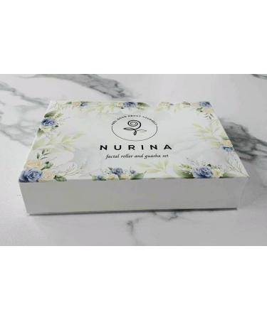NURINA Pure Stainless Steel Ice Roller & Gua Sha Set | Double-Sided Facial Massager for Anti-Wrinkle Skin Care - Face Neck & Body Tools - Buy Online on GoSupps.com