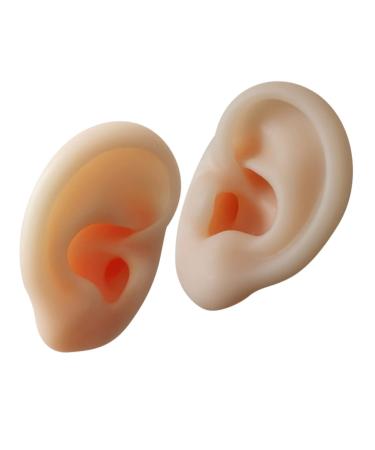 Ear Models 1 Pair Ear Picking Model Silicone Tunnels for Ears Silicone Ear Display Simulated Ear Model Ear Simulation Ear Mold Silicone Ear Mold Practice Tool Silica Gel