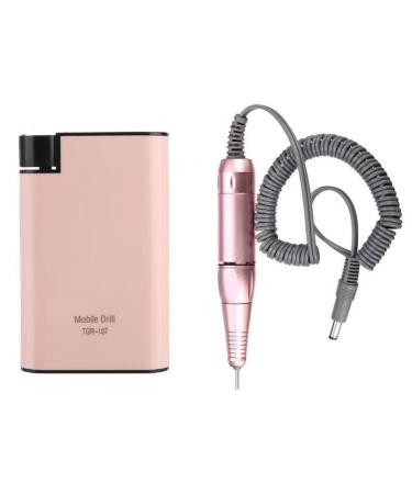 Professional Nail Drill Machine 35000RPM Electric Nail Drill Rechargeable Efile Nail Drill for Acrylic Gel Nails Portable Pedicure Drill Set Nail Buffer Manicure Pedic Pink