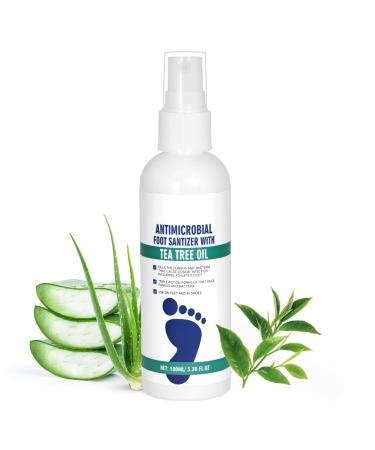 AOOWU 100ml Anti-Athlete's Foot Spray Foot Care Spray Protective Cream Against Athlete's Foot Natural Formula Fights Foot Odor Absorbs Quickly