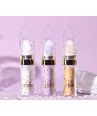 3 Colors Body Glitter Set - Shimmer Face & Body Highlighter Powder - High Gloss Fairy Sparkle Makeup Stick - White, Pink, Gold Brown - Buy Online on GoSupps.com