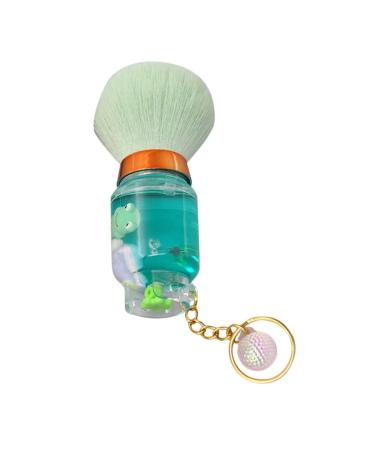 minkissy Small Makeup Brush Nail Dust Brush Make up Brush Cosmetics Tools Powder Brush for Loose Powder Blush Brush for Cheeks Craft Oil Manicure Liquid Quicksand Miss Highlighter Brush 9.00X3.50X3.50CM Green
