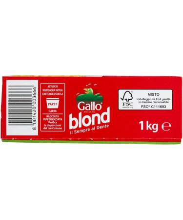  Italian Gourmet E.R. Gallo Riso Blond Risotti 100% Italian Rice Ideal for Risottos Cooking Time 10 Minutes 1kg Pack + 400g Box Italian Gourmet - Buy Online on GoSupps.com
