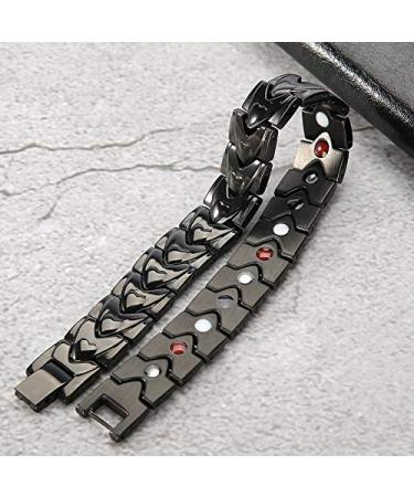 Magnetic Health Bracelet - Titan Steel Therapy Bracelet for Pain Relief & Skin Care | Heart Shape Design - Buy Online on GoSupps.com
