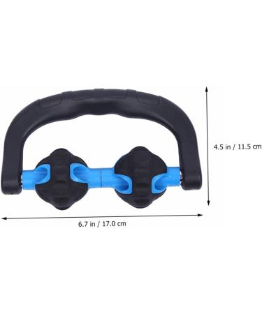 Clispeed 2nd Hand Massage Roller - Portable Six-Wheel Fascia Muscle Roller for Home Fitness & Yoga - Stainless Steel Arch Support - Buy Online on GoSupps.com