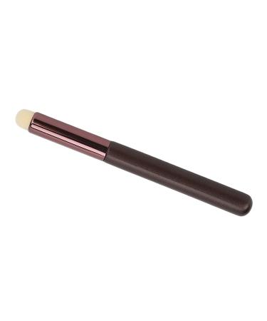 Portable Round Head Lip Brush with Soft Bristles Multipurpose Concealer Smudge Brush Easy to Carry Ideal for Lipstick and Eyeshadow Smudging
