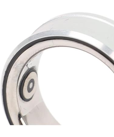 Smart Health Ring - Waterproof Stainless Steel Fitness Tracker with Body Temperature Light Monitoring & Sleep Quality Detection | Size 18 (18.9mm) - Perfect for Daily Use - Buy Online on GoSupps.com