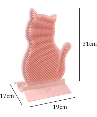 Ibluelover Cat Brush - Corner Grooming Massage Brush for Long & Short-Haired Cats - Pink Wall & Sofa Scratchboard - Buy Online on GoSupps.com